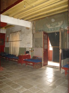 Inside the east meditation hall.